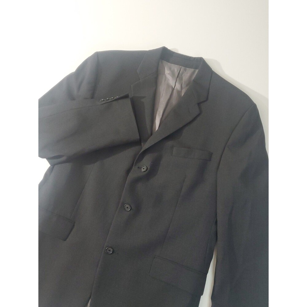 Calvin Klein Men's Suit Jacket Blazer 100% Wool, Grey, 42R